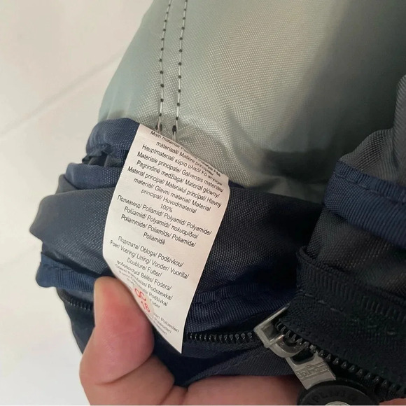 EUC Kipling Hal Large Expandable Unisex Backpack in Dark Blue - Picture 13 of 13